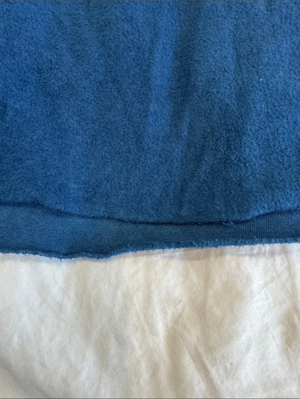 Men's Blue Terrycloth Drawstring Shorts,Long Length Cut Offs